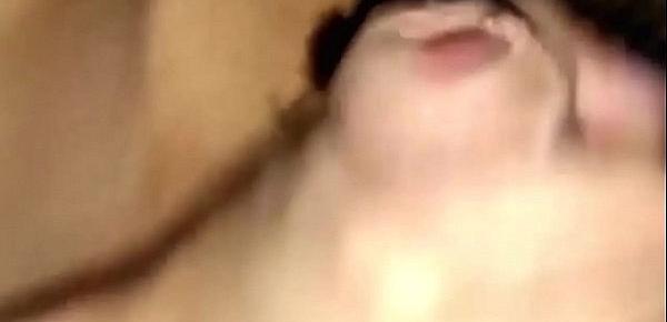  GF Playing with my sperm in her mouth